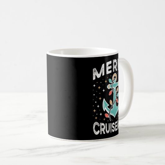 Merry Cruise-mas Matching Family Christmas Cruise Kaffeetasse (VorderseiteRechts)