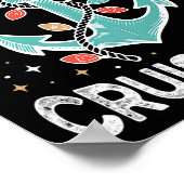 Merry Cruise-mas Matching Family Christmas Cruise Poster (Ecke)