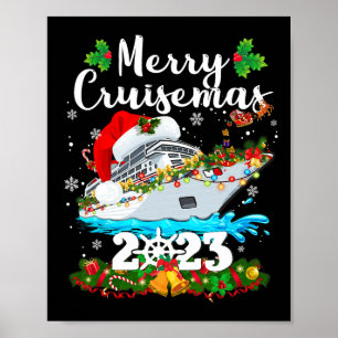 Merry Cruisemas 2023 Weihnachten Weihnachtsfeierta Poster