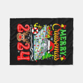 Merry Cruisemas 2024 Cruise Christmas Rudolph Xmas Fleecedecke (Vorderseite (Horizontal))