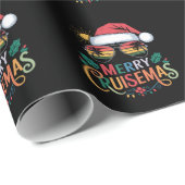 Merry Cruisemas 2024 Weihnachten Weihnachtsmann Geschenkpapier (Rolleneckpunkt)