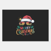 Merry Cruisemas 2024 Weihnachten Weihnachtsmann Geschenkpapier Set (Vorderseite)