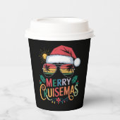 Merry Cruisemas 2024 Weihnachten Weihnachtsmann Pappbecher (Vorderseite)