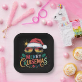 Merry Cruisemas 2024 Weihnachten Weihnachtsmann Pappteller (Party)