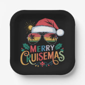 Merry Cruisemas 2024 Weihnachten Weihnachtsmann Pappteller (Vorderseite)