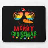 Merry Cruisemas 2025 Christmas Santa Snowman Cruis Mousepad (Vorne)