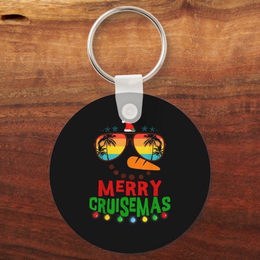 Merry Cruisemas 2025 Christmas Santa Snowman Cruis Schlüsselanhänger (Vorderseite)