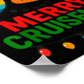 Merry Cruisemas 2025 Christmas Santa Snowman Funny Poster (Ecke)