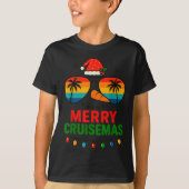 Merry Cruisemas 2025 Christmas Santa Snowman Funny T-Shirt (Vorderseite)