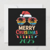 Merry Cruisemas 2025 Personalisierte Weihnachtsrei Feiertagskarte (Vorderseite)