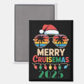 Merry Cruisemas 2025 Personalized Xmas Cruise Magnet (Vorderseite/Rückseite)