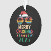 Merry Cruisemas 2025 Personalized Xmas Cruise Ornament (Vorderseite)