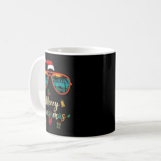 Merry Cruisemas 2025 Xmas Santa Reindeer Cruise Ma Kaffeetasse (Vorderseite Links)