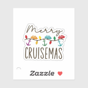 Merry Cruisemas Christmas Cruise Family Matching Aufkleber
