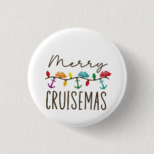 Merry Cruisemas Christmas Cruise Family Matching Button