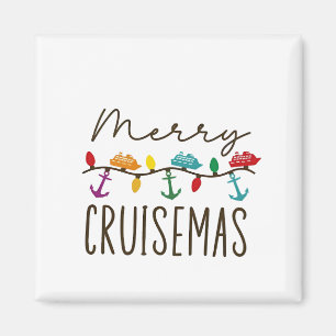Merry Cruisemas Christmas Cruise Family Matching Magnet