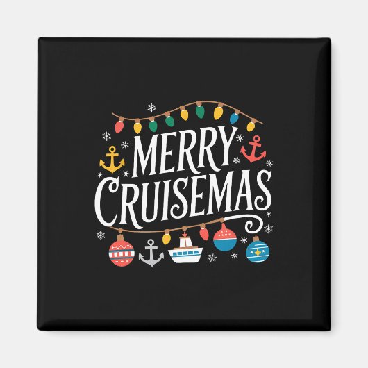 Merry Cruisemas Christmas Cruise S Family Cruisin Magnet (Vorne)
