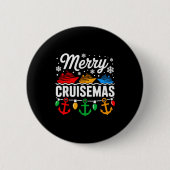 Merry Cruisemas Christmas Family Cruisin Funny Cru Button (Vorderseite)