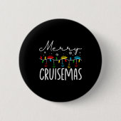 Merry Cruisemas Christmas Family Cruisin Funny Cru Button (Vorderseite)