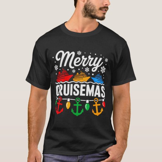Merry Cruisemas Christmas Family Cruisin Funny Cru T-Shirt (Vorderseite)