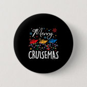 Merry Cruisemas Christmas Family Cruising Squad Xm Button (Vorderseite)