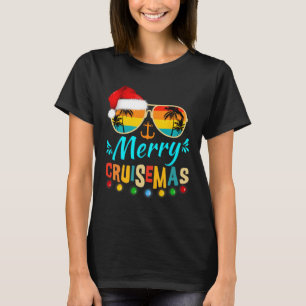 Merry Cruisemas Christmas Santa Reindeer Kreuzfahr T-Shirt