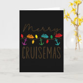 Merry Cruisemas Cruise Christmas Lights Matching F Karte (Gelbe Blume)