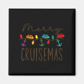 Merry Cruisemas Cruise Christmas Lights Matching F Magnet (Vorne)