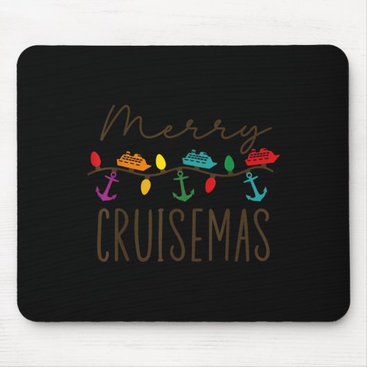 Merry Cruisemas Cruise Christmas Lights Matching F Mousepad (Vorne)