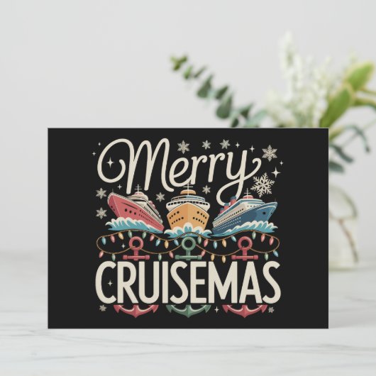 Merry Cruisemas Cruise Family Weihnachten Urlaub (Stehend Vorderseite)