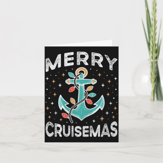 Merry Cruisemas Cruise Mas Matching Family Christm Karte (Vorderseite)