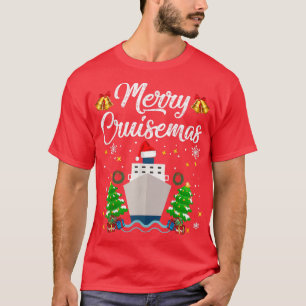Merry Cruisemas Familie Weihnachten 2021 auf Kreuz T-Shirt