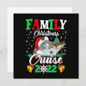 Merry Cruisemas Familie Weihnachten Kreuzfahrt 202 Einladung (Vorne/Hinten)