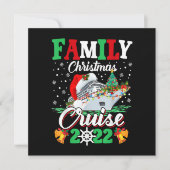 Merry Cruisemas Familie Weihnachten Kreuzfahrt 202 Einladung (Vorderseite)