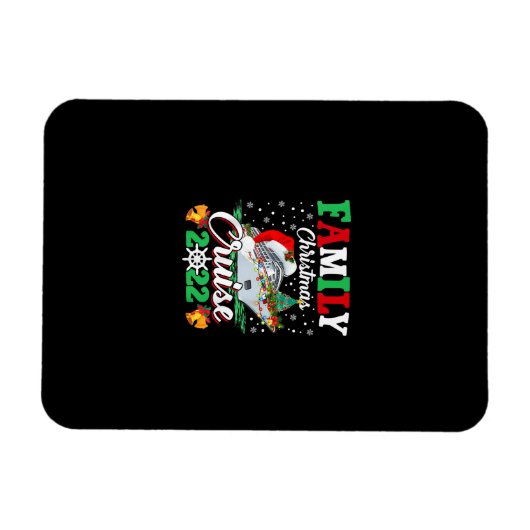 Merry Cruisemas Familie Weihnachten Kreuzfahrt 202 Magnet (Horizontal)