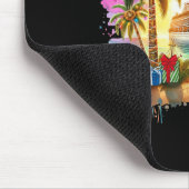 Merry Cruisemas Family Cruise Christmas Funny Boat Mousepad (Ecke)