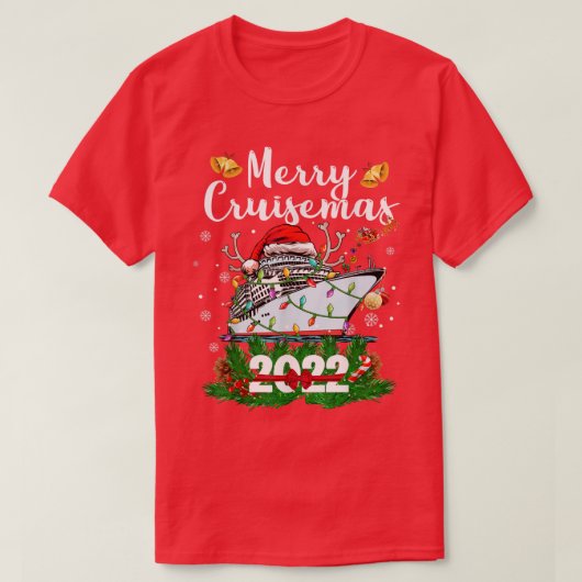 Merry Cruisemas Family Cruise Weihnachten 2022 Son T-Shirt (Design vorne)