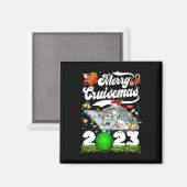 Merry Cruisemas Family Cruise Weihnachten 2023 Spa Magnet (Vorderseite/Rückseite)