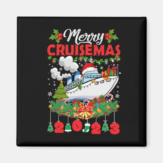 Merry Cruisemas Family Cruise Weihnachten 2023 Spa Magnet (Vorne)