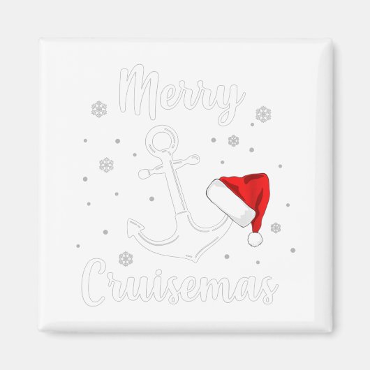 Merry Cruisemas Funny Christmas Cruliday Magnet (Vorne)