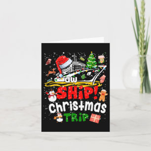 Merry Cruisemas Funny Cruise Ship Familie Weihnach Karte