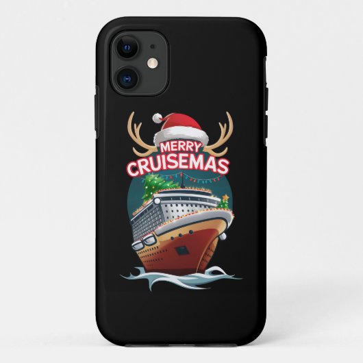Merry Cruisemas Kreuzfahrtschiff Familie Weihnacht Case-Mate iPhone Hülle (Rückseite)