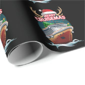 Merry Cruisemas Kreuzfahrtschiff Familie Weihnacht Geschenkpapier (Rolleneckpunkt)