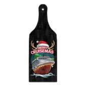 Merry Cruisemas Kreuzfahrtschiff Familie Weihnacht Schneidebrett (Vorderseite)