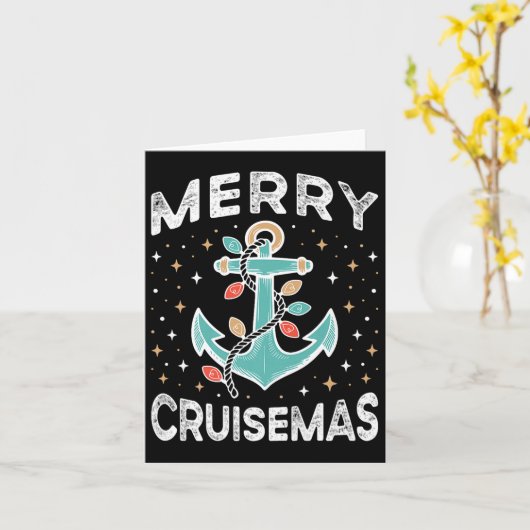 Merry Cruisemas Matching Family Cruise Christmas L Karte (Gelbe Blume)