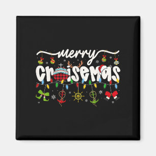 Merry Cruisemas Weihnachten Familie Schifffahrt Lo Magnet