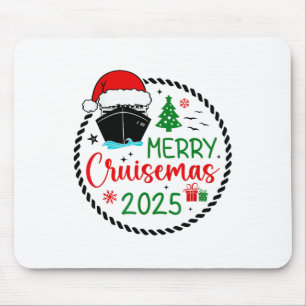 Merry Cruisemas Weihnachtsmannmütze Kreuzfahrtschi Mousepad