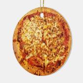 Merry Crustmas Deep Dish Cheese Sausage Pizza Keramik Ornament (Links)