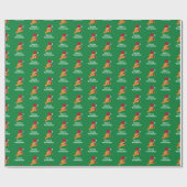 Merry Crustmas FUNNY PIZZA SLICE SA WRAPPING PAPER Geschenkpapier (Flach)
