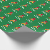 Merry Crustmas FUNNY PIZZA SLICE SA WRAPPING PAPER Geschenkpapier (Ecke)